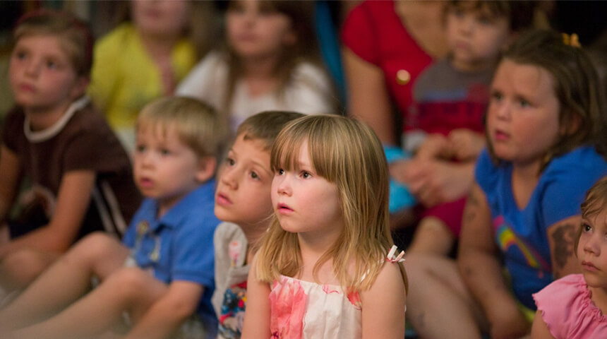 kids being read to at a storytime