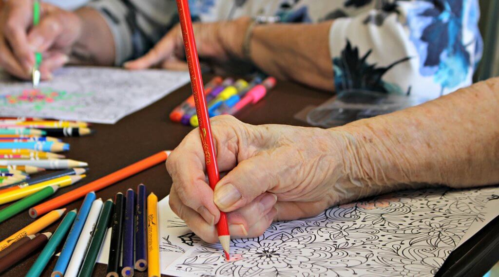Library Lounge: Coloring and Drawing