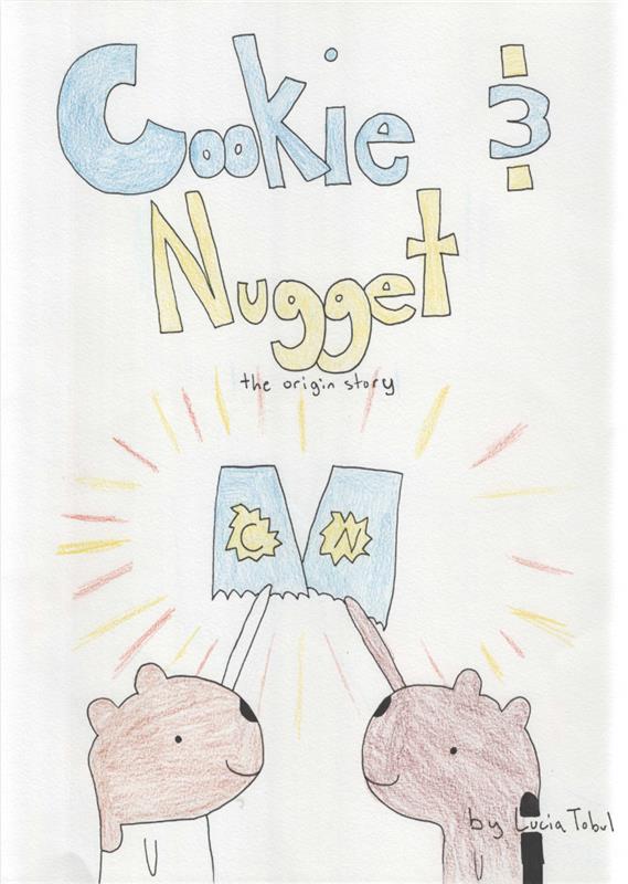 Illustrated comic cover for Cookie & Nugget.