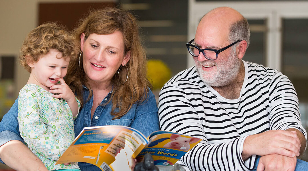Family enjoying Carnegie Library of Pittsburgh