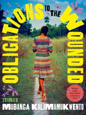 Book cover: Obligations to the World. Photo of a woman in a colorful dress walking down a path.