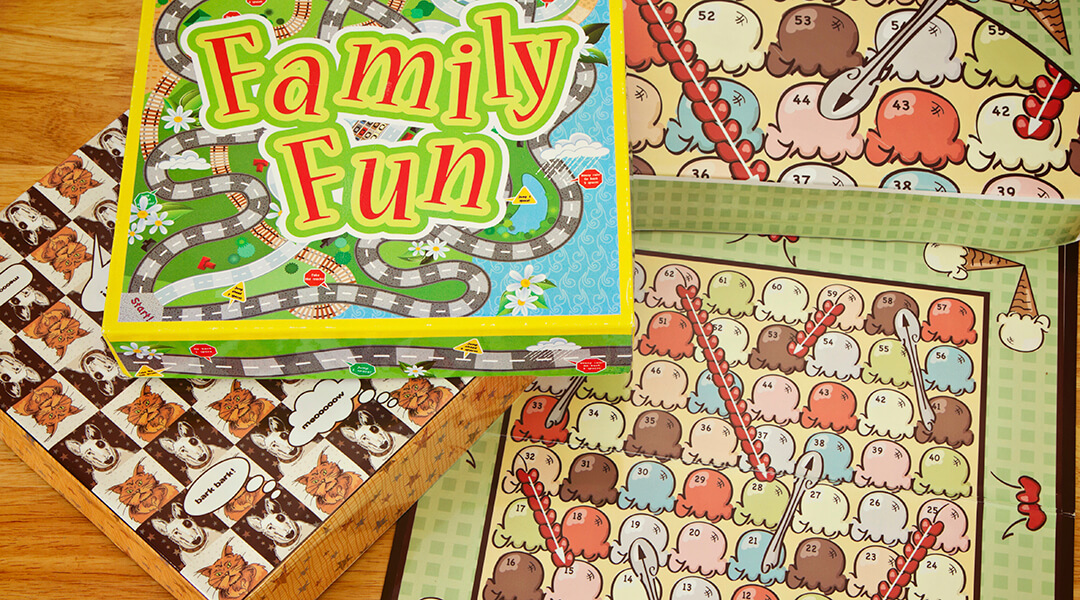 Board games in the Library of Things